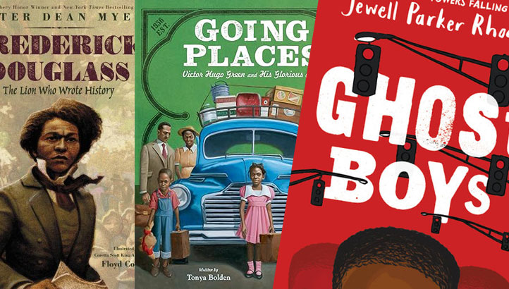 Going Places,  Frederick Douglass, and Ghost Boys Featured Books