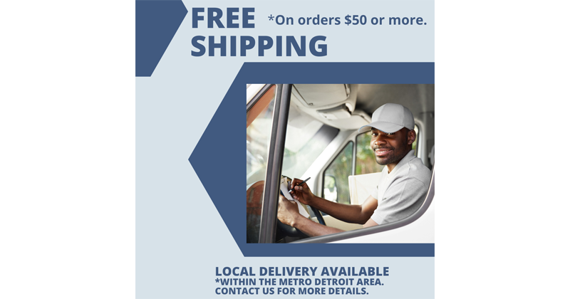 Free Shipping and Local Delivery Available Within the Metro Detroit Area Photo of Driver