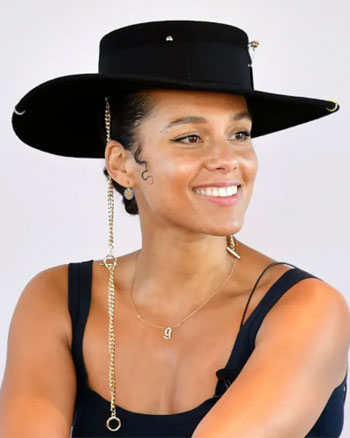 Author, Song writer, and musician Alicia keys for book Girl on Fire