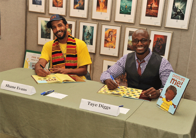 Author Shane W. Evans and Taye Diggs