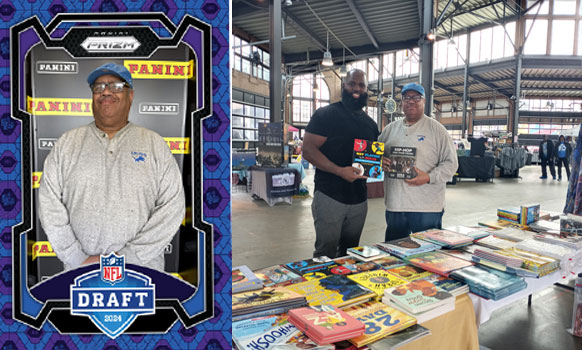 Photos from the Charles Collectibles and Books at 2024 NFL Draft - Detroit’s Eastern Market Showcase